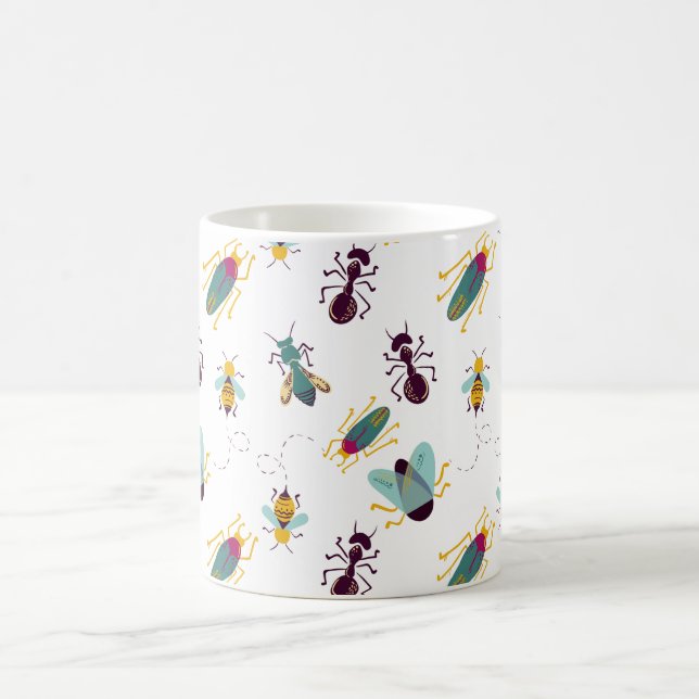 Taza De Café insectos lindos de bichos pequeños (Centro)