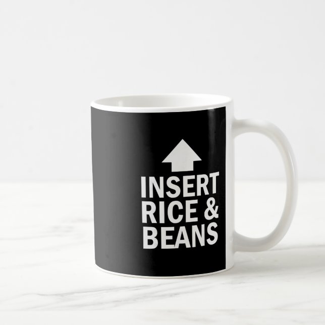 Taza De Café Insert Rice And Beans Thanksgiving Pointing Arrow  (Derecha)