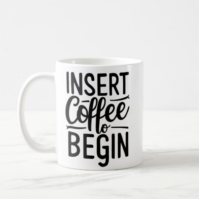 Taza De Café insertar café para comenzar  (Izquierda)