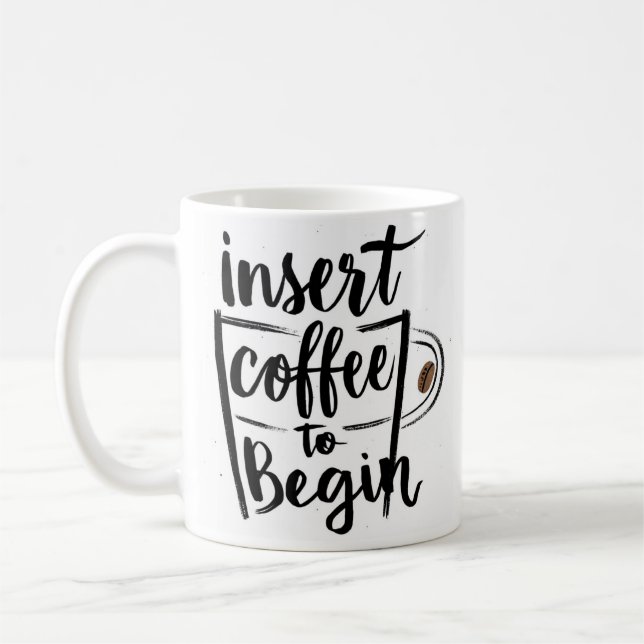 Taza De Café insertar café para comenzar  (Izquierda)