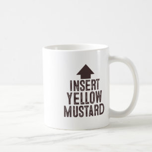 Taza De Café Insertar flecha apuntando a Halloween de mostaza a