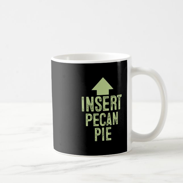 Taza De Café Insertar tarta de pacana divertida flecha señaland (Derecha)