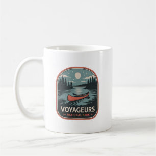 Taza De Café Insignia de Canoa del Parque Nacional Voyageurs