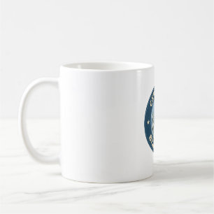 Taza De Café Insignia de época de búho de nieve