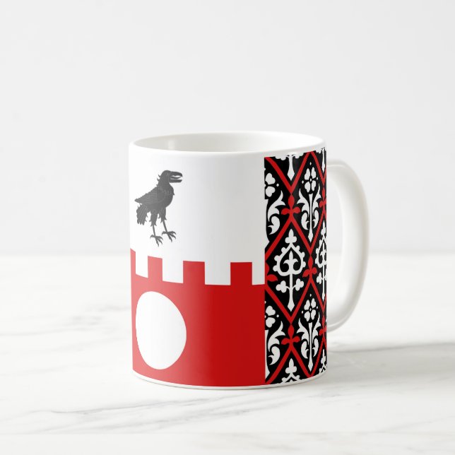 Taza De Café Insignia de Fort Populace de la Baronía de Raven (Anverso derecho)