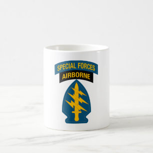 Taza De Café insignia de Fuerzas Especiales Tab Aerotransportad