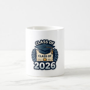 Taza De Café Insignia de graduación de la promoción de 2026 - A