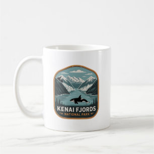 Taza De Café Insignia de Orca del Parque Nacional Kenai Fjords