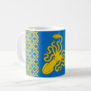 Taza De Café Insignia de población de ynys Fawr