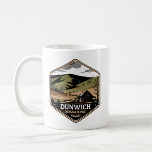 Taza De Café Insígnia de viaje vintage del valle de Miskatonic 