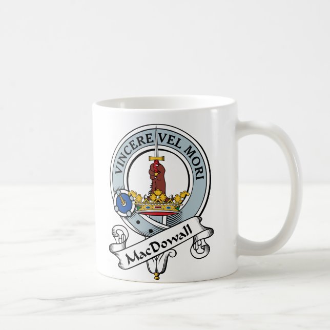 Taza De Café Insignia del clan de MacDowall (Derecha)