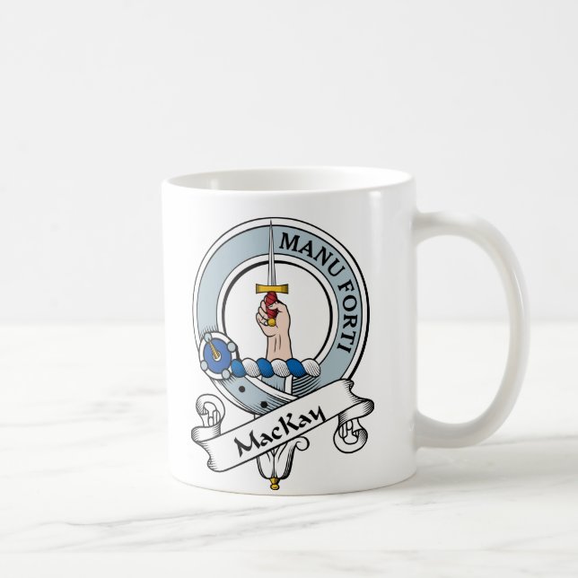 Taza De Café Insignia del clan de MacKay (Derecha)