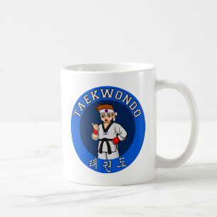 Taza De Café insignia del individuo del Taekwondo