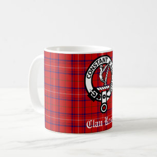 Taza De Café Insignia Escudo Rosa de clan y tartán