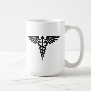 Taza De Café Insignia Médica Caduceo
