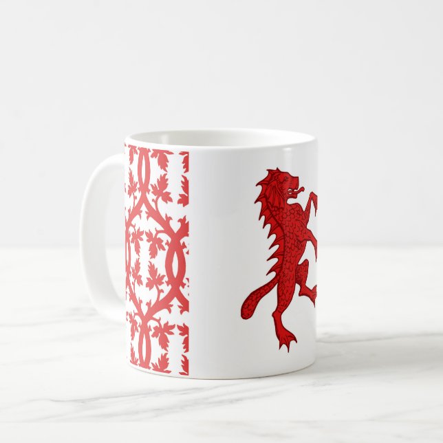 Taza De Café Insignia popular de Dun Carraig (Anverso izquierdo)
