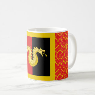 Taza De Café Insignia popular de la Baronia de Dragón Laire Cof