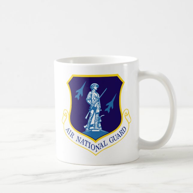 Taza De Café Insignias del Guardia Nacional del aire (Derecha)