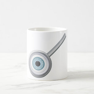 Taza De Café Inspección ocular de la diversión de la luna de au