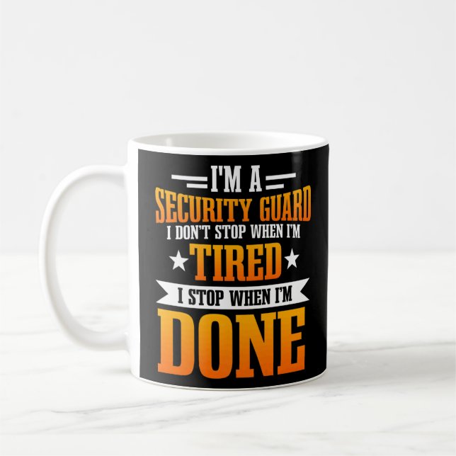 Taza De Café Inspector de Guardia de Seguridad Watchman Custodi (Izquierda)