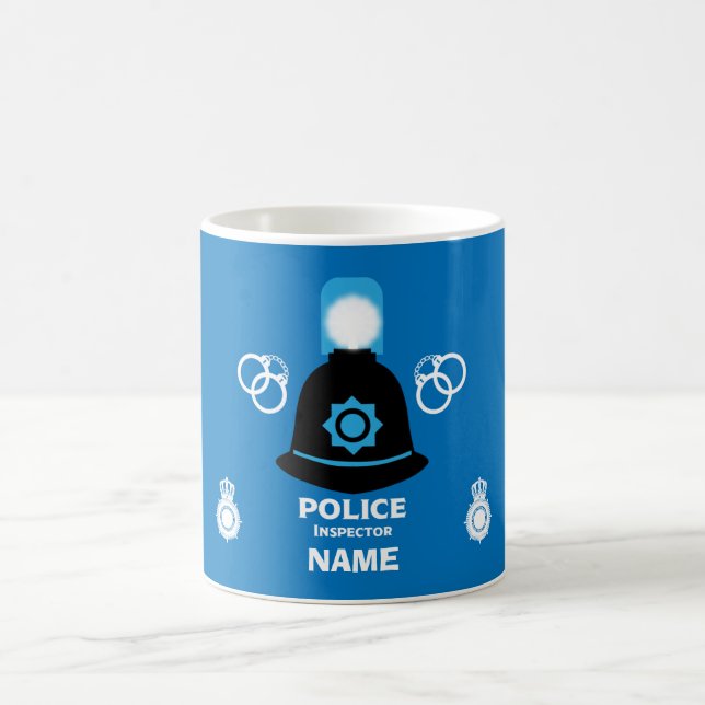 Taza De Café Inspector de policía británico Coffee Mug (Centro)