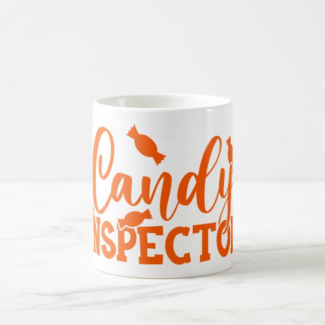 Taza De Café Inspector de velas de Halloween (Centro)