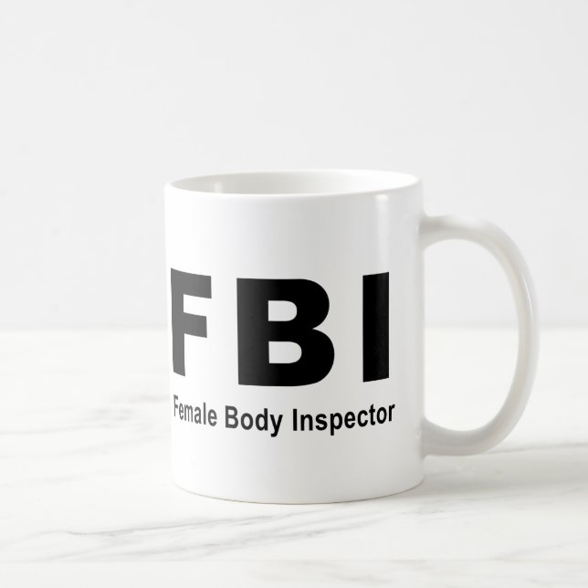 Taza De Café Inspector del cuerpo femenino (Derecha)
