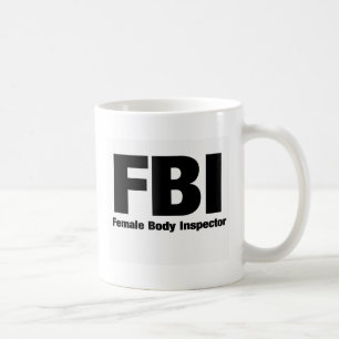 Taza De Café Inspector del cuerpo femenino