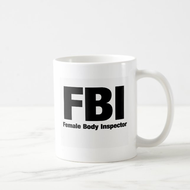 Taza De Café Inspector del cuerpo femenino (Derecha)