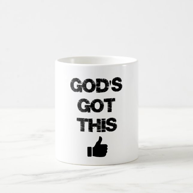 Taza De Café Inspiración cristiana: Dios tiene esta cita (Centro)