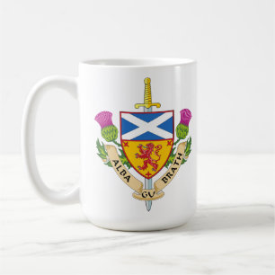 Taza De Café Inspiración de Alba Gu Bràth Escudo del Patrimonio