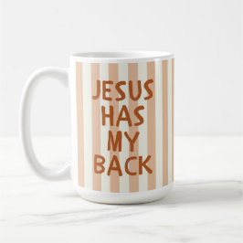 Taza De Café Inspiración de letras marrones alentadoras cristia