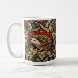 Taza De Café Inspiración de Woodland Hedgehog William Morris
