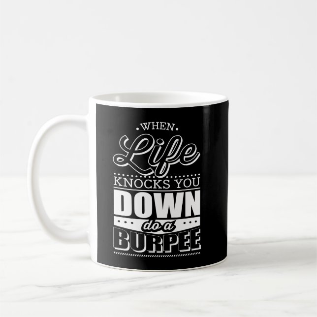 Taza De Café Inspiración del entrenamiento del gimnasio de la (Izquierda)