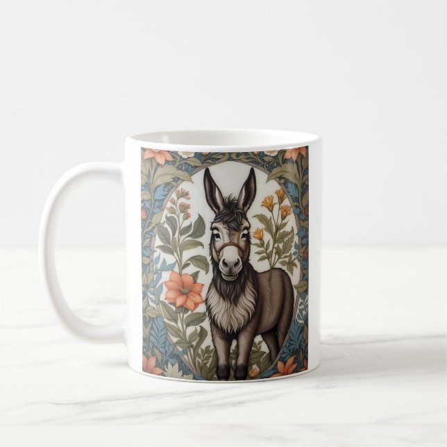 Taza De Café Inspiración del granjero Donkey William Morris (Izquierda)