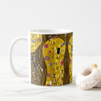 Taza De Café Inspiración del Klimt en el patrón oro Art Nouveau