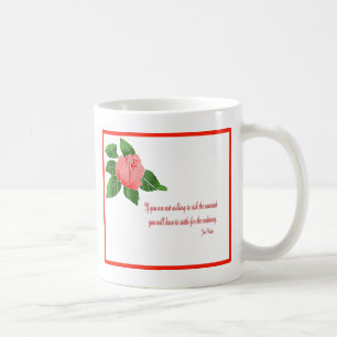 Taza De Café Inspiración del rosa rojo