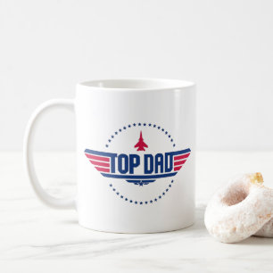 Taza De Café Inspiración del Top Dad Top Gun