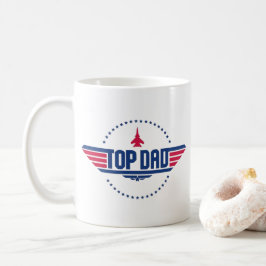 Taza De Café Inspiración del Top Dad Top Gun