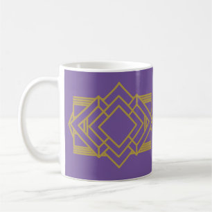 Taza De Café Inspiración en el tejido Art Deco