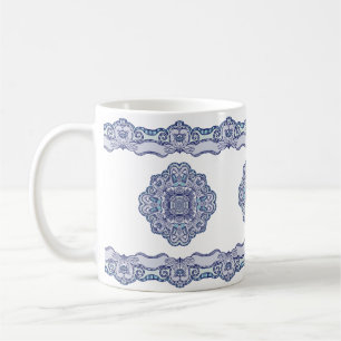 Taza De Café Inspiración en la China termal azul Tumbler