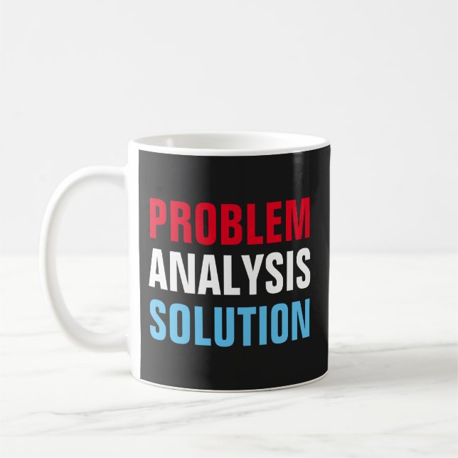 Taza De Café Inspiración Motivacional de Solución de Análisis d (Izquierda)