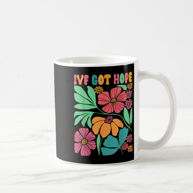 Taza De Café Inspiración Motivadora Ivf Mama Wildflower Ivf Mom (Derecha)