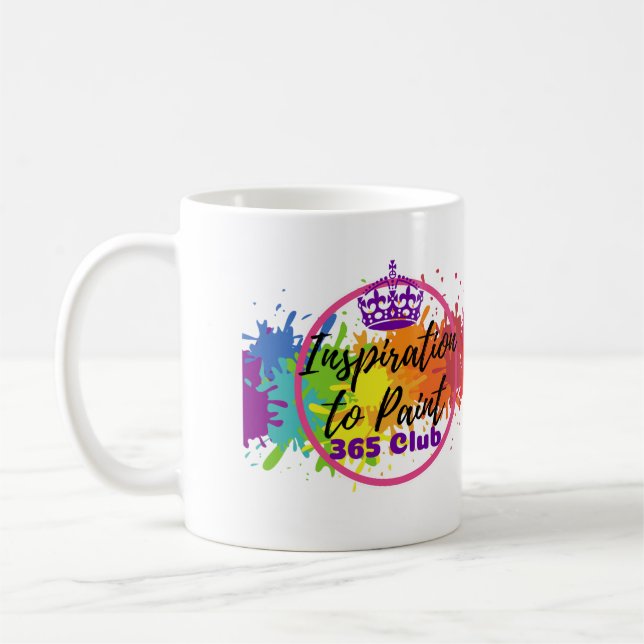 Taza De Café Inspiración para pintar la pintura de 365 clubs (Izquierda)