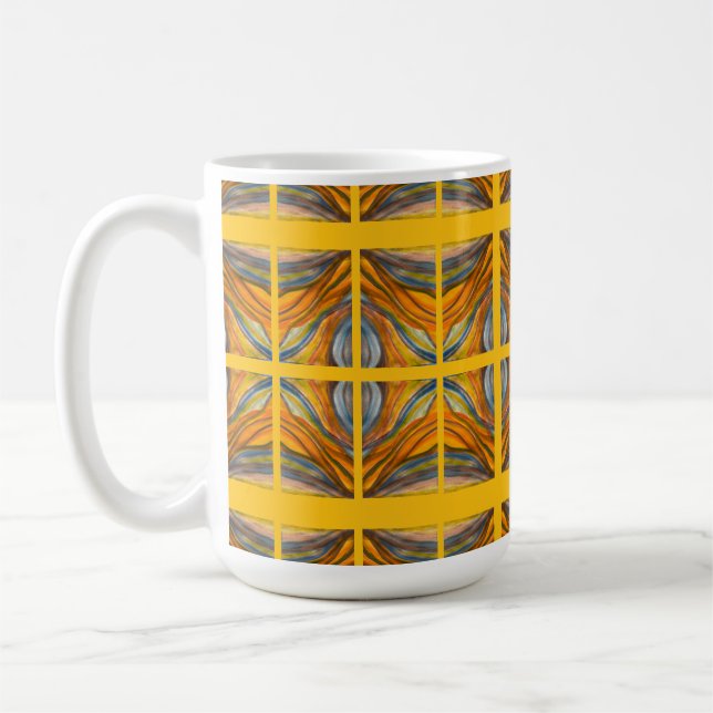 Taza De Café Inspiraciones del desierto amarillo dorado (Izquierda)