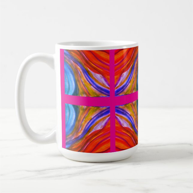 Taza De Café Inspiraciones del Desierto Rosa Caliente Café Mug (Izquierda)