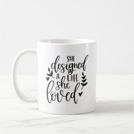 Taza De Café Inspirada Diseñó Una Vida Que Amaba Botánica