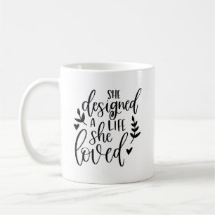 Taza De Café Inspirada Diseñó Una Vida Que Amaba Botánica