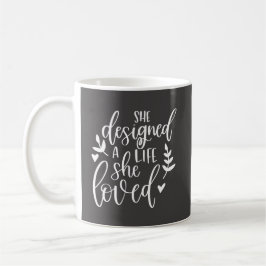 Taza De Café Inspirada Diseñó Una Vida Que Amaba Botánica C