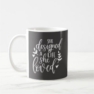 Taza De Café Inspirada Diseñó Una Vida Que Amaba Botánica C